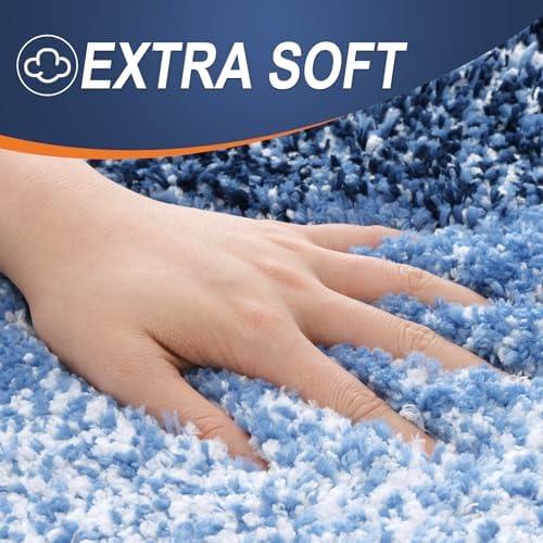 OLANLY Bathroom Runner Rug 59x24, Extra Soft Absorbent Microfiber Bath Rugs