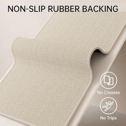 Mecko 24"x36" Bath Mat, Absorbent Quick Dry Bathroom Floor Mats Oatmeal