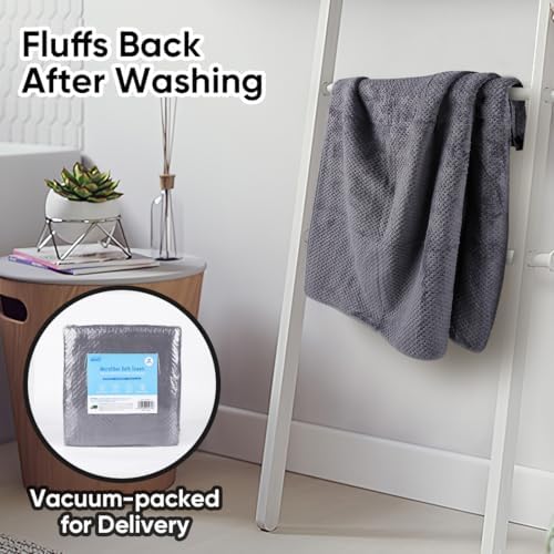 HOMEXCEL Bath Towels 2PK, Microfiber Ultra Soft Bathroom Towel, 27x54 in