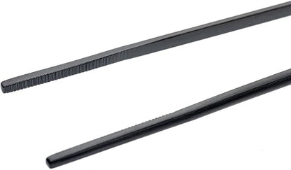 Mercer Culinary 18-8 Stainless Steel Precision Plus Chef Plating Tong, Offset, 7-7/8 Inch Tip, Matte Black