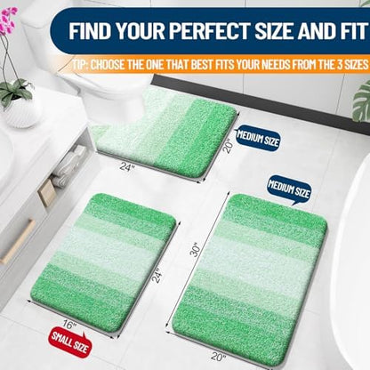 OLANLY Bathroom Rugs Mat 30x20, Extra Soft Absorbent Microfiber Bath Rugs