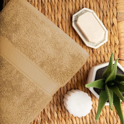Superior Egyptian Cotton Ultra Plush & Absorbent, 10 Piece Set, Toast