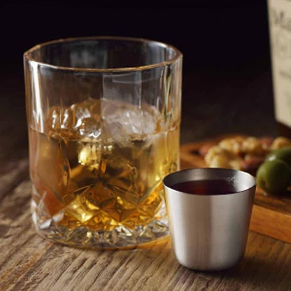 Yoshikawa YJ3329 Izakaya GOODS Whiskey Measuring Cup, Silver