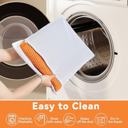 Triohero Toilet Rug, Thin Toilet Rugs U Shaped Washable Non Slip Absorbent Quick Dry Low Pile Toilet Mat, Orange 20"x24" U Shape