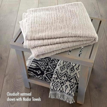 SKL Home CloudSoft 100% Cotton Luxury 4-Piece Bath Towel Set, Oatmeal