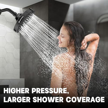 High Pressure Shower Head, HOPOPRO 5-Mode Fixed Showerhead, NBC Recommended