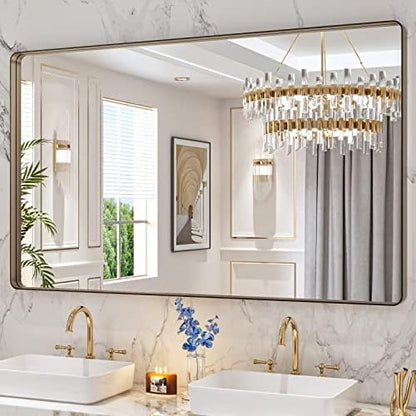 LOAAO 60"X36" Bronze Bathroom Mirror