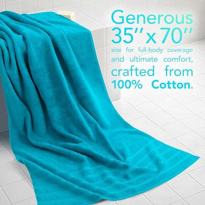 American Soft Linen 100% Cotton Luxury Turkish Towels, 35x70 XL Bath Sheet