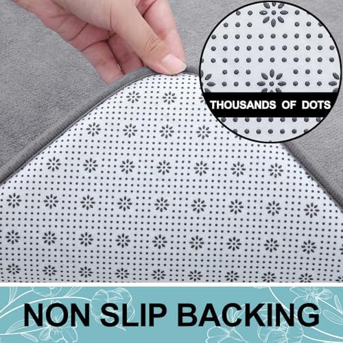 Smiry Memory Foam Bath Mat 30x20, Extra Soft and Absorbent Bathroom Rugs