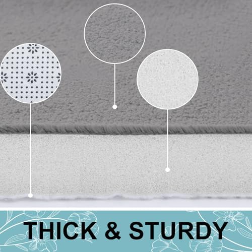 Smiry Memory Foam Bath Mat 30x20, Extra Soft and Absorbent Bathroom Rugs