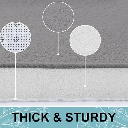 Smiry Memory Foam Bath Mat 30x20, Extra Soft and Absorbent Bathroom Rugs