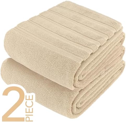 American Soft Linen 100% Cotton Luxury Turkish Towels, 2PC 35x70 Bath Sheet