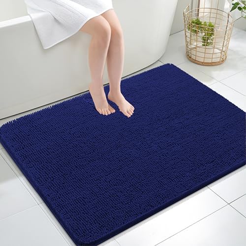 OLANLY Large Bathroom Rugs 40x32, Extra Soft Absorbent Chenille Bath Rugs