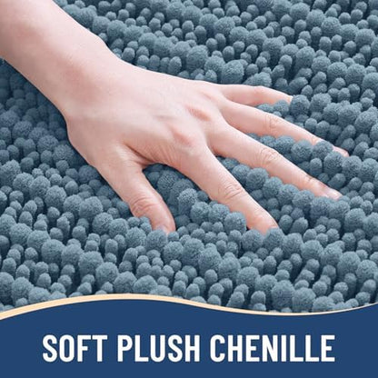 Arotive Bathroom Rugs Mat 24x16, Soft Absorbent Chenille Shaggy Bath Mat