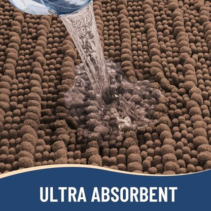 Arotive Bathroom Rugs Mat 30x20, Soft Absorbent Chenille Shaggy Bath Mat