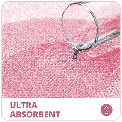 Bosap Bath Mat,Ultra Thin Bathroom Runner Rugs,Large Bath Mats for Bathroom,Quick Dry,Non-Slip,Machine Washable,Low Pile,Bath Rug,Shower Outside,Sink,Home Decor Accessories.Pink,2'x6'(24x72inch)
