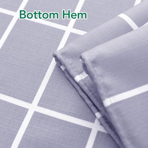 Fabric Farmhouse Shower Curtain-Cloth Extra Long Shower Curtains Bathroom