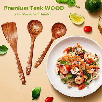 3 piece wooden utensil set premium cooking spoons wood cooking utensils teak wooden utensils set wood cooking utensils