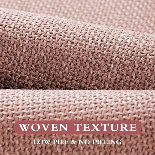 YIHOUSE Bathroom Rugs Thin Bath Mat Sets 2 Pieces Quick Dry,Pink