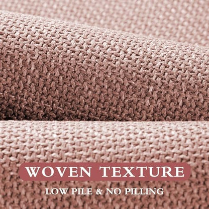 YIHOUSE Bathroom Rugs Thin Bath Mat Sets 3 Pieces Quick Dry,Pink