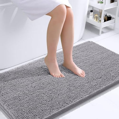 OLANLY Bathroom Runner Rugs 44x24, Extra Soft Absorbent Chenille Bath Rugs
