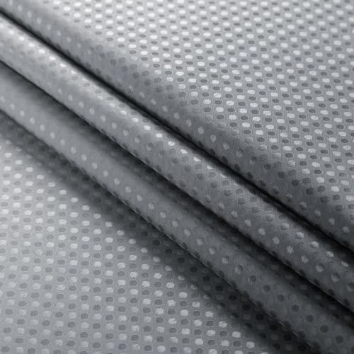 Gibelle Extra Long Grey Ombre Fabric Shower Curtain, 72 x 84