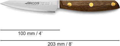Arcos Nordika Series 3-Piece Professional Knife Set - High Precision Nitrum Stainless Steel Blades, FSC-Certified. 100% Natural Ovengkol Wood Handles