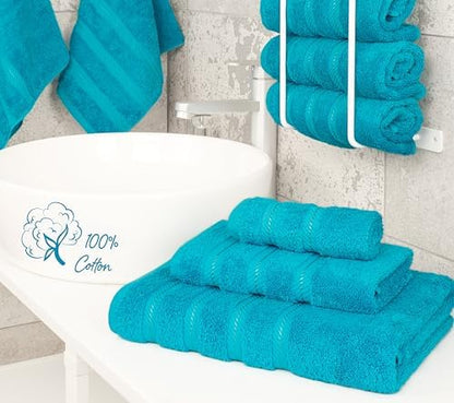 American Soft Linen 100% Cotton Luxury Turkish Towels, 3 Piece Towel Set