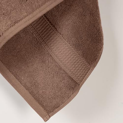 SUPERIOR Egyptian Cotton Plush & Absorbent, Bath Towel Set of 2, Chocolate