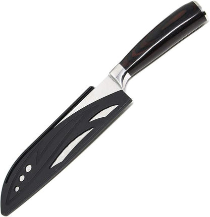 Damascus Chef Knife Set. Professional Japanese High Carbon Steel. 7Cr17mov Blade. Ergonomic comfort Woden Handle. 7 Inch
