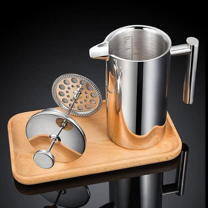ZCZQC 1 Set Stainless Steel Tea Plunger French Press Parts 800L Stainless Steel 34oz French Press Filter Replacement Parts Tea Pot Filter Coffee Tea Leaf Mesh