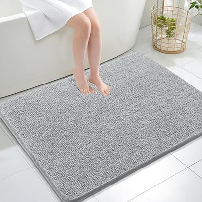 OLANLY Large Bathroom Rugs 40x32, Extra Soft Absorbent Chenille Bath Rugs
