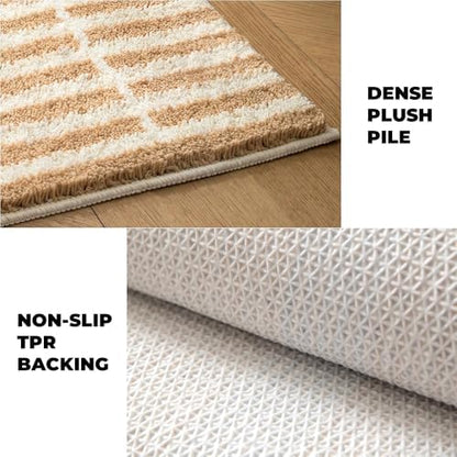 GIB Bathroom Rugs 24"x16", Extra Soft Absorbent Bath Mat for Bathroom Floor