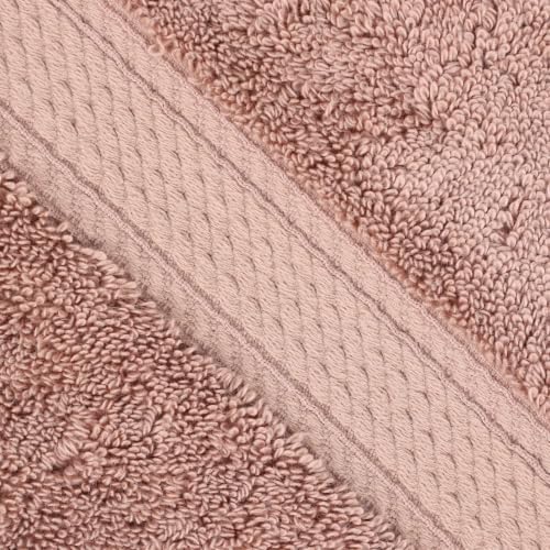 Superior Egyptian Cotton Ultra Plush & Absorbent, 3 Piece Set, Muted Mauve