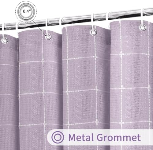 Gibelle Lavender Boho Farmhouse Shower Curtain for Bathroom 72x72
