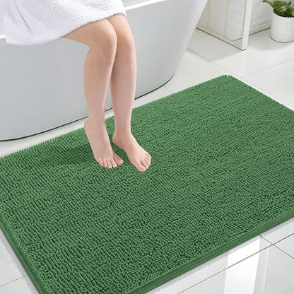OLANLY Large Bathroom Rugs 44x32, Extra Soft Absorbent Chenille Bath Rugs