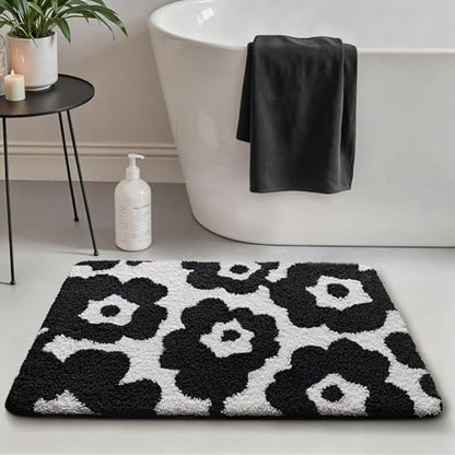 LUMI Bathroom Rug 20x32, Soft Absorbent Microfiber Bath Mat, Non Slip