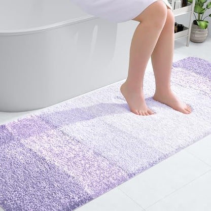 OLANLY Bathroom Runner Rug 70x24, Extra Soft Absorbent Microfiber Bath Rugs