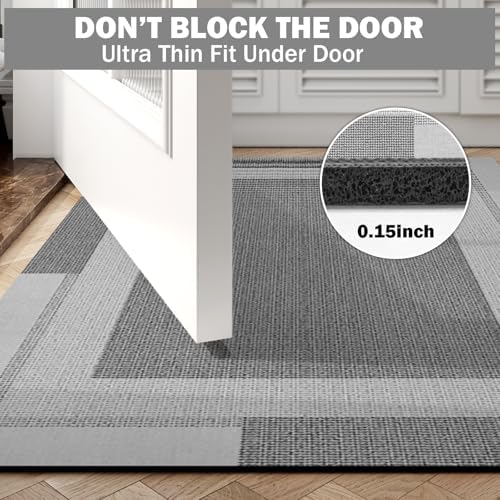 YDKGL Non Slip Bath Mat Long Ultra Thin Bathroom Rugs Runner Fit Under Door