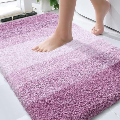 OLANLY Bathroom Rugs Mat 34x21, Extra Soft Absorbent Microfiber Bath Rugs
