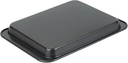 Baking Sheets Toaster Oven Pans, Cookie Sheets for Baking Tray Non Stick, Broiler Quarter Half Sheet Pan, Jelly Roll Pan Cake Pan Set for Cooking, Walooza Rimmed Cookie Sheets for Baking Nonstick