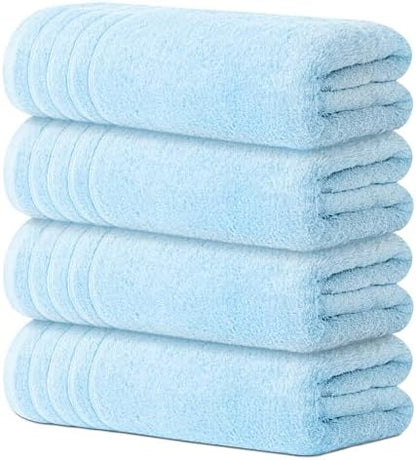 Avalon Towels Bath Towels Set of 4, Size 30 x 60 Inches