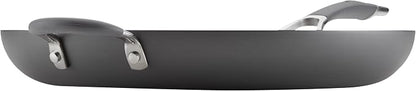 Circulon - 83906 Circulon Radiance Hard Anodized Nonstick Frying Pan / Fry Pan / Hard Anodized Skillet with Helper Handle - 14 Inch Large Skillet, Gray