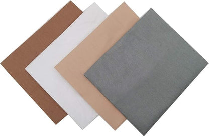 Fabric, 8 pcs/lot Fat Quarter Fabric Bundles Top Cotton 19.69" x 19.69" (50cm x 50cm) Quilting Cotton Craft, Pre-Cut Squares Sheets for Patchwork Sewing Quilting Crafting, Solid Color.