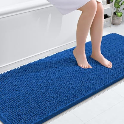 OLANLY Bathroom Runner Rugs 70x24, Extra Soft Absorbent Chenille Bath Rugs