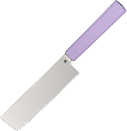 6 Inch Nakiri Knife, Hand Forged AR-RPM9 Steel Blade & Ergonomic Handle, All Purpose Kitchen Cleaver Knife for Meat Vegetable Fruits, Gift for Home Chefs
