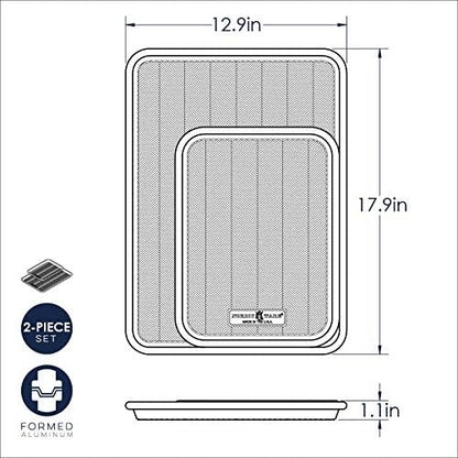 Nordic Ware Prism Baking Half and Quarter Sheet, Natural