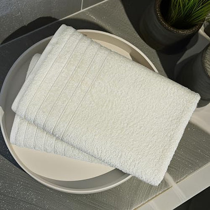 Tens Towels 2 Piece Extra Large Bath Sheets 35 x 70 Inches, Cream
