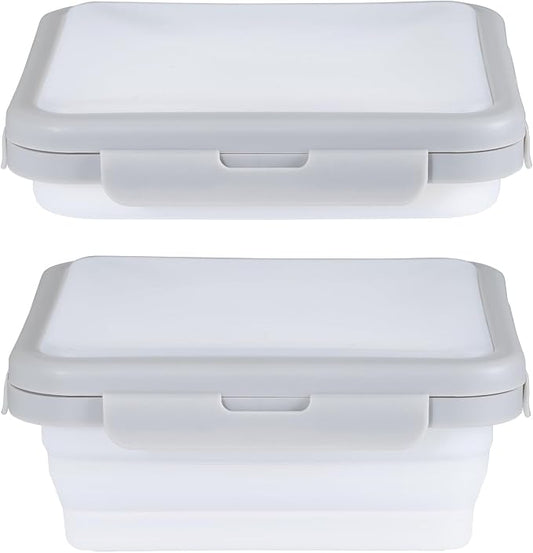 Reusable Silicone Food Storage Container with Lid Avocado Saver, Onion Keeper, Silicone Kitchen Organizers for Fridge