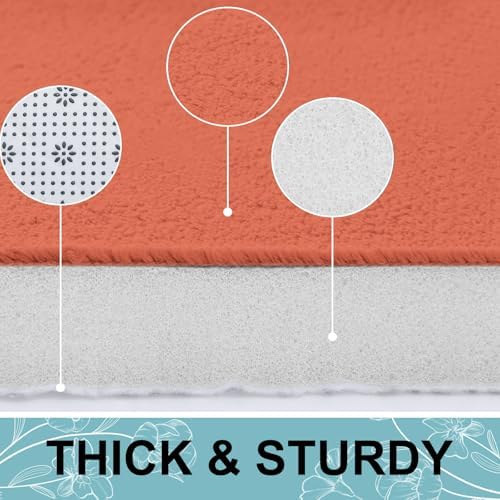 Smiry Memory Foam Bath Mat 47x17, Extra Soft and Absorbent Bathroom Rugs